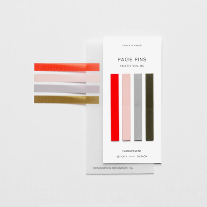 Cloth & Paper Page Pins