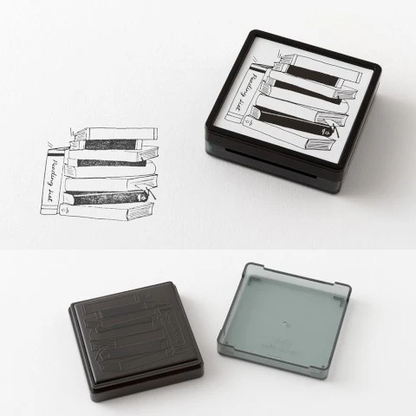 Midori - Paintable Pre-Inked Stamp - Reading List