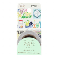 Midori - Yuru Log Sticker Roll - Stamps