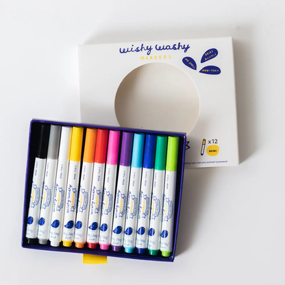 Jaq Jaq Bird - Wishy Washy Markers - Set of 12