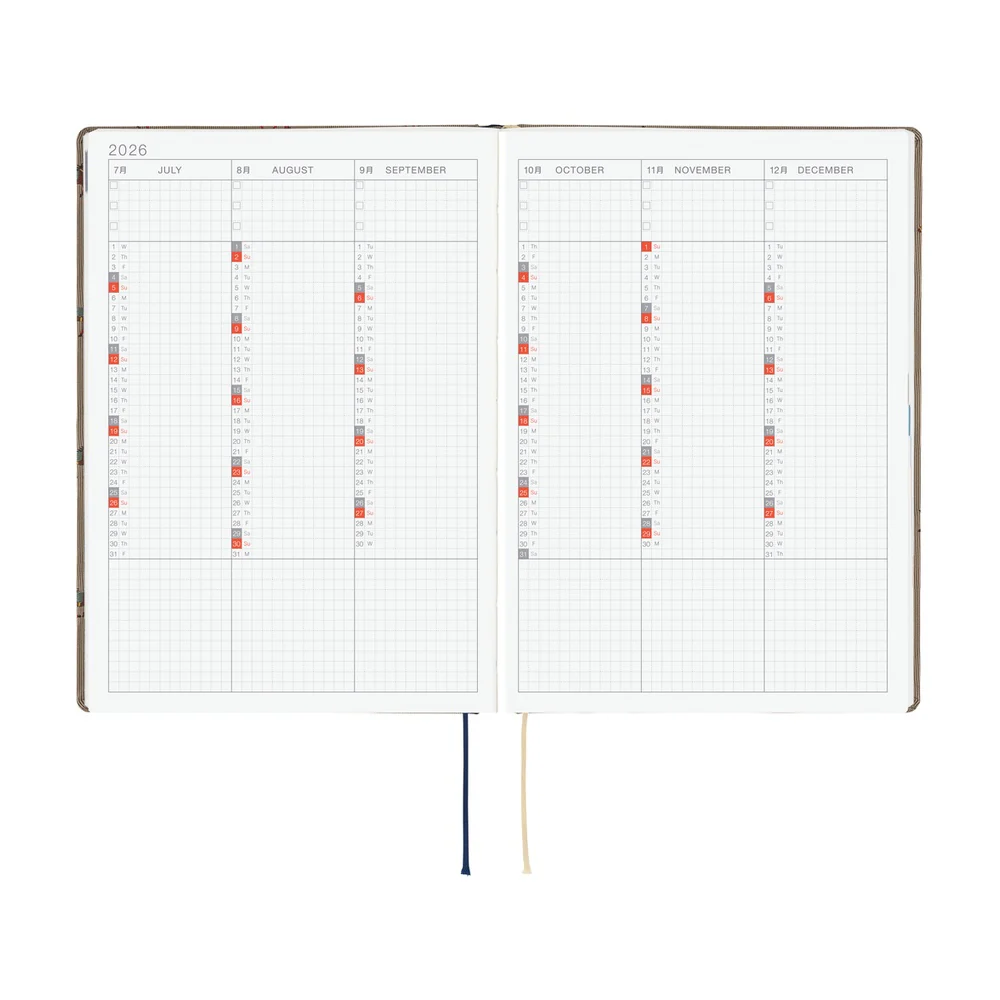 Hobonichi Techo HON 2026 - A5 Bow & Tie: In the Forest