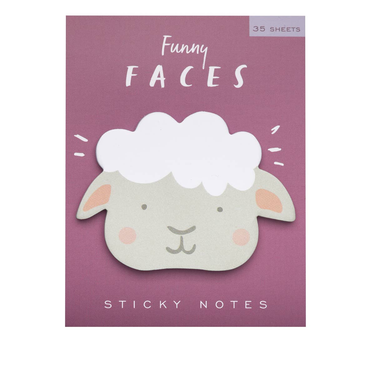Girl of All Work Funny Faces Die Cut Sticky Notes