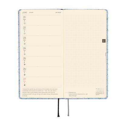 Hobonichi Techo 2026 Weeks - Shirt Fabric: Graph Plaid