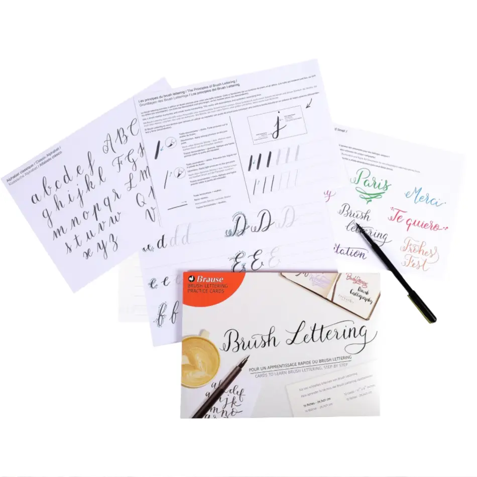 Brause - Brush Lettering Calligraphy Practice Set