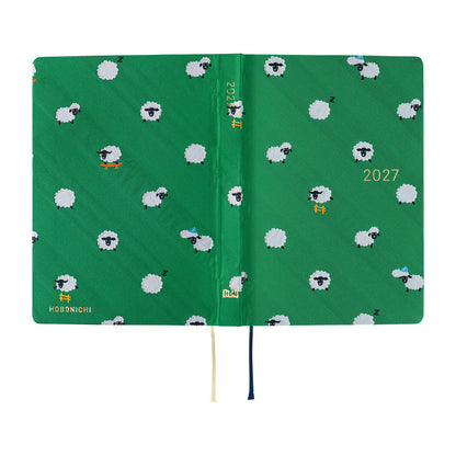 Hobonichi - Techo HON 2027 - A6 Bow & Tie: Sheep Sheep Sheep