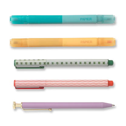 Papier - Mixed Pen & Highlighter Set of 5 - Imagination