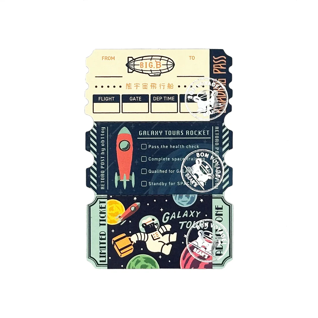 ROKKAKU x Ob1 Galaxy Tour - Memo Paper