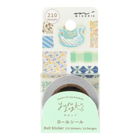 Midori - Yuru Log Sticker Roll - Antique
