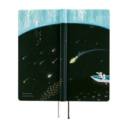 Hobonichi - Techo 2027 Weeks - Hiroko Kubota: Meteor Shower in the Light Blue Forest