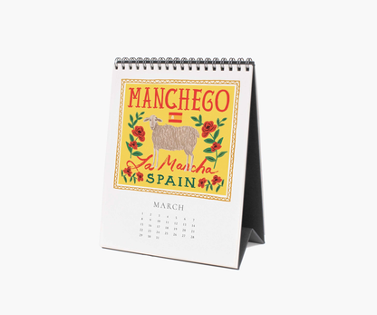 Rifle Paper Co. 2026 Cheese Desk Calendar