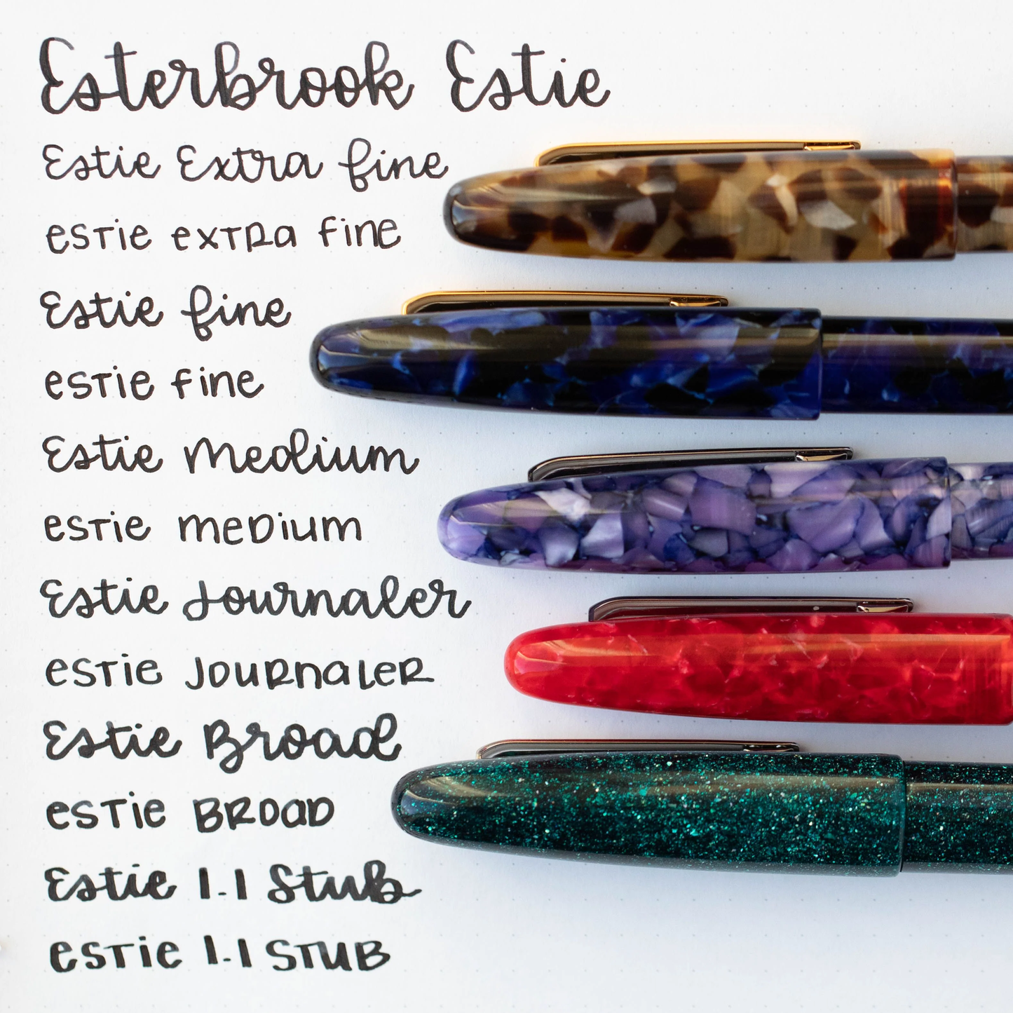 Esterbrook Pens - Estie Fountain Pen - Ebony Black