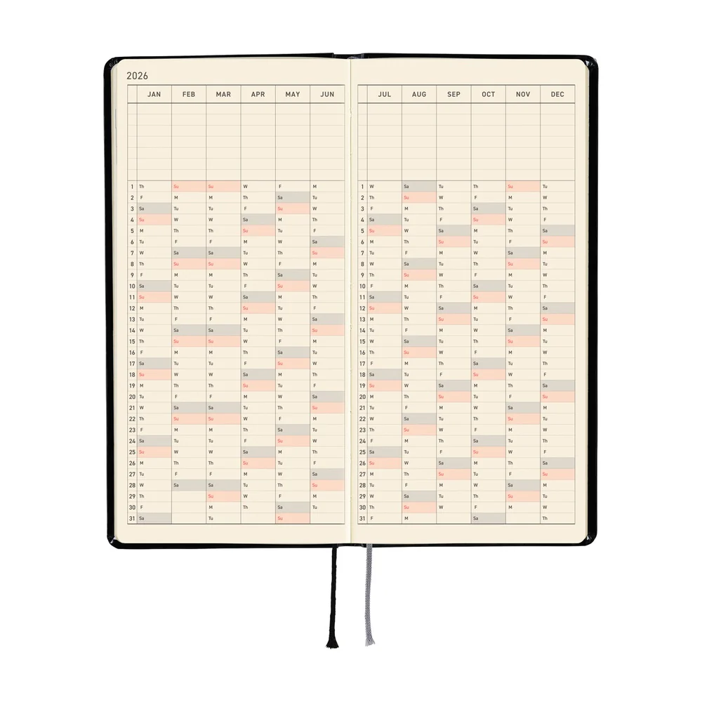 Hobonichi Techo 2026 Weeks - Yumi Kitagishi: White Cat's Daily Life