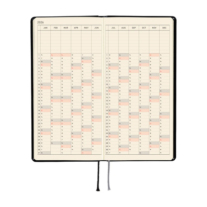 Hobonichi Techo 2026 Weeks - Yumi Kitagishi: White Cat's Daily Life