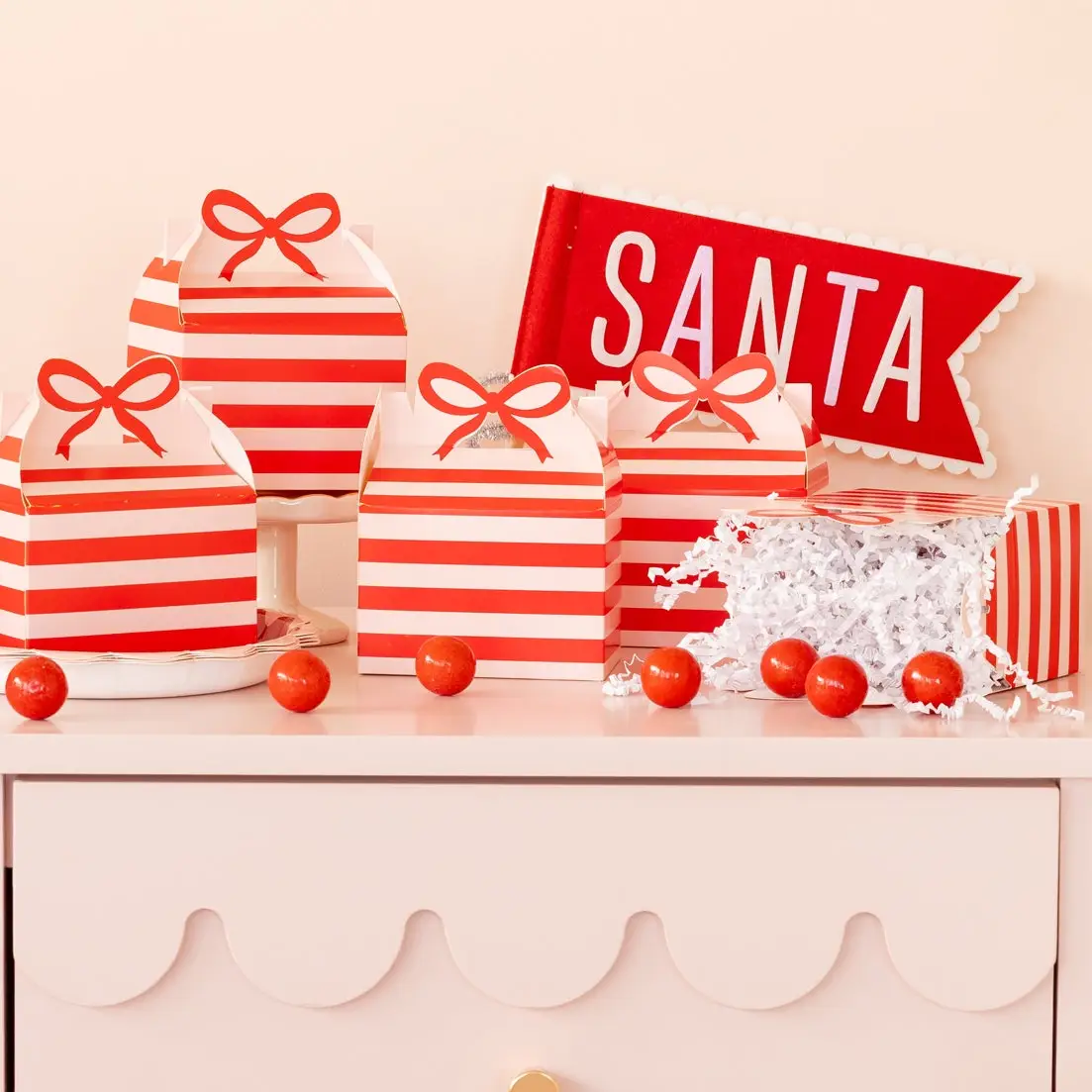 My Mind's Eye Gable Boxes - Red & Pink