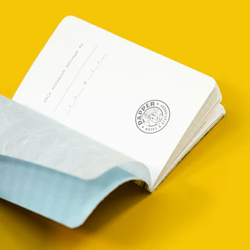 Dapper Notes - Pocket Fabric Notebook