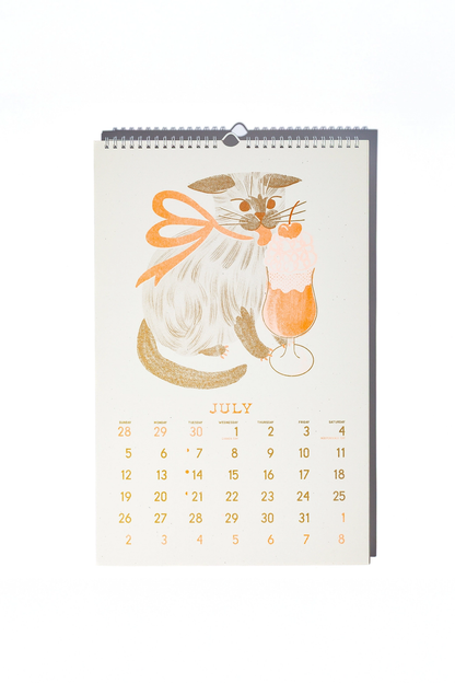 Bromstad Printing Co. Risograph Wall Calendar - Butterfly Days