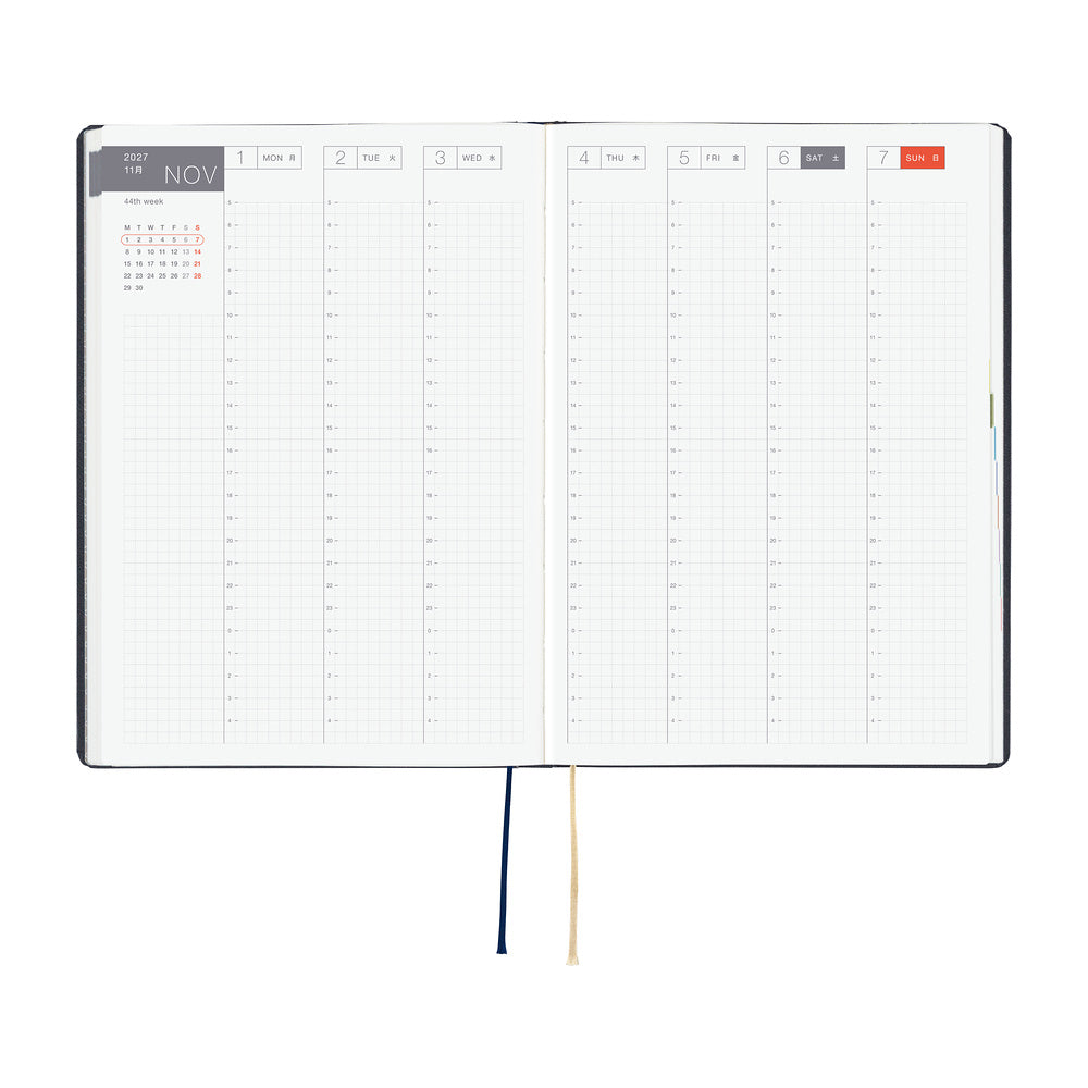 Hobonichi - Techo HON 2027 - A5 Slash (Navy)