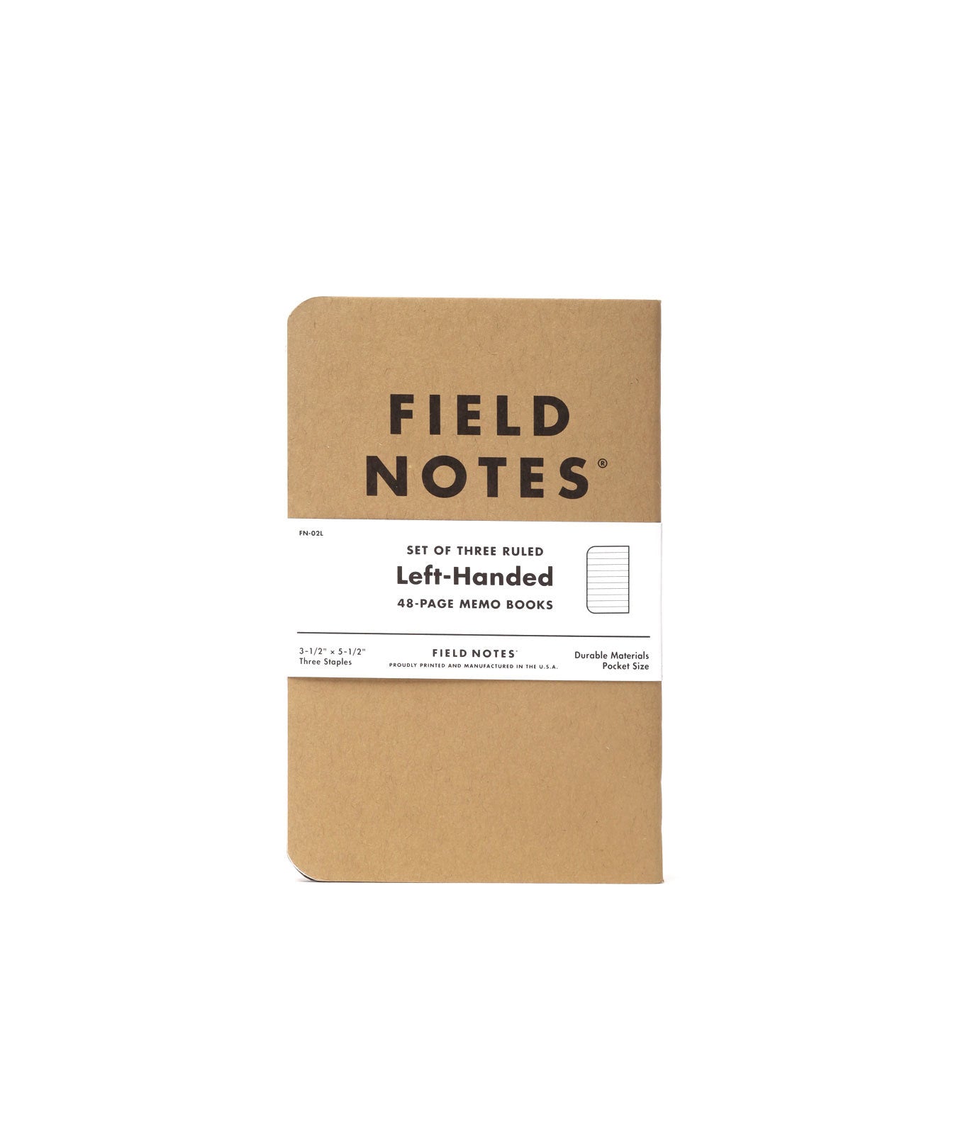 Field Notes - Original Kraft - Ruled Paper 3-Pack