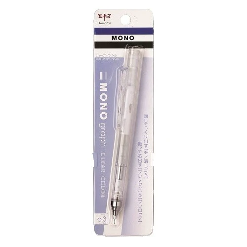 Tombow MONO Graph Mechanical Pencil - 0.3mm Clear