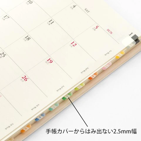 Midori - Chiratto Index Labels - Numbered
