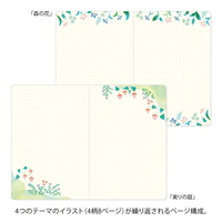 Midori - Yuru Log - B6 Notebook Insert - Floral