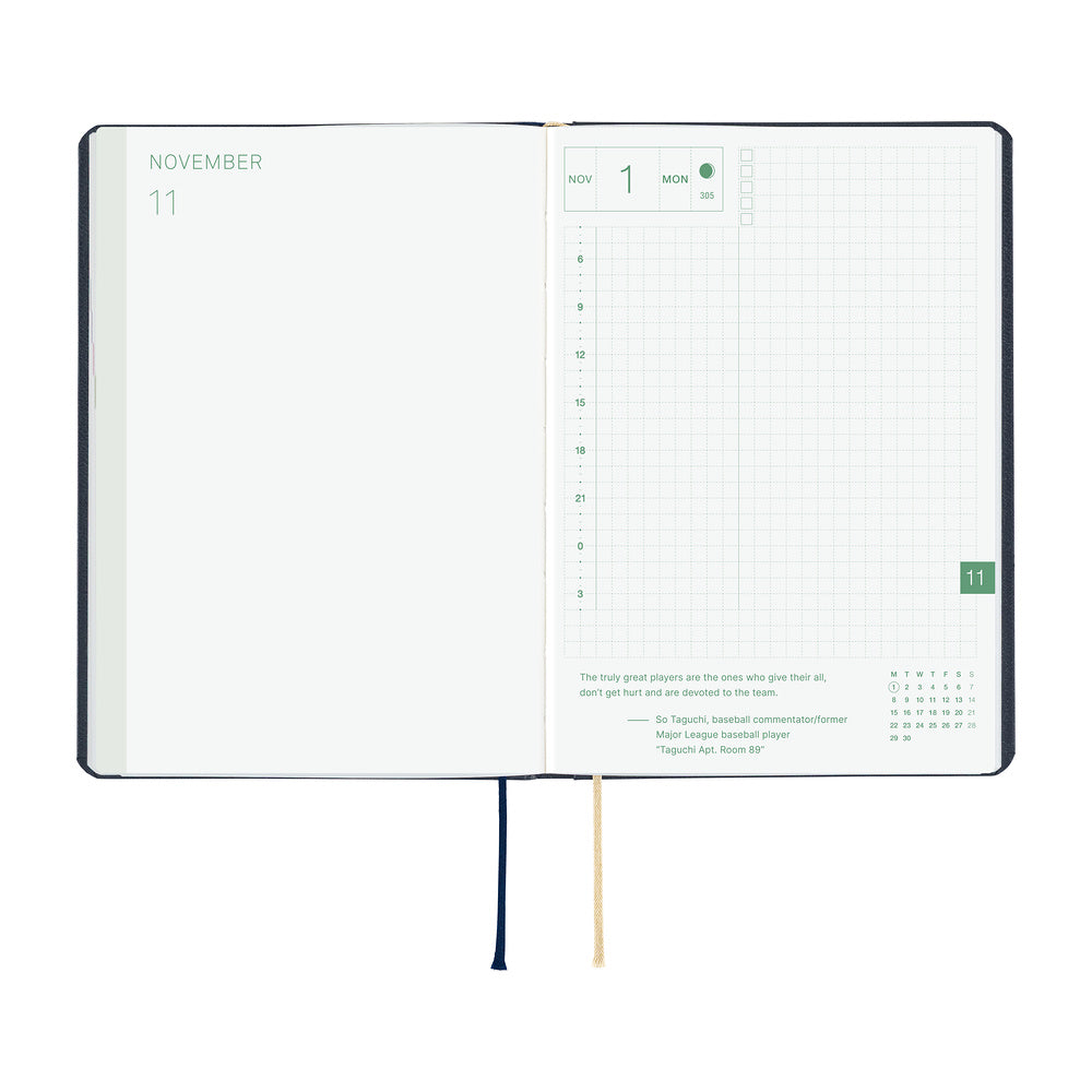 Hobonichi - Techo HON 2027 - A6 Slash (Navy)