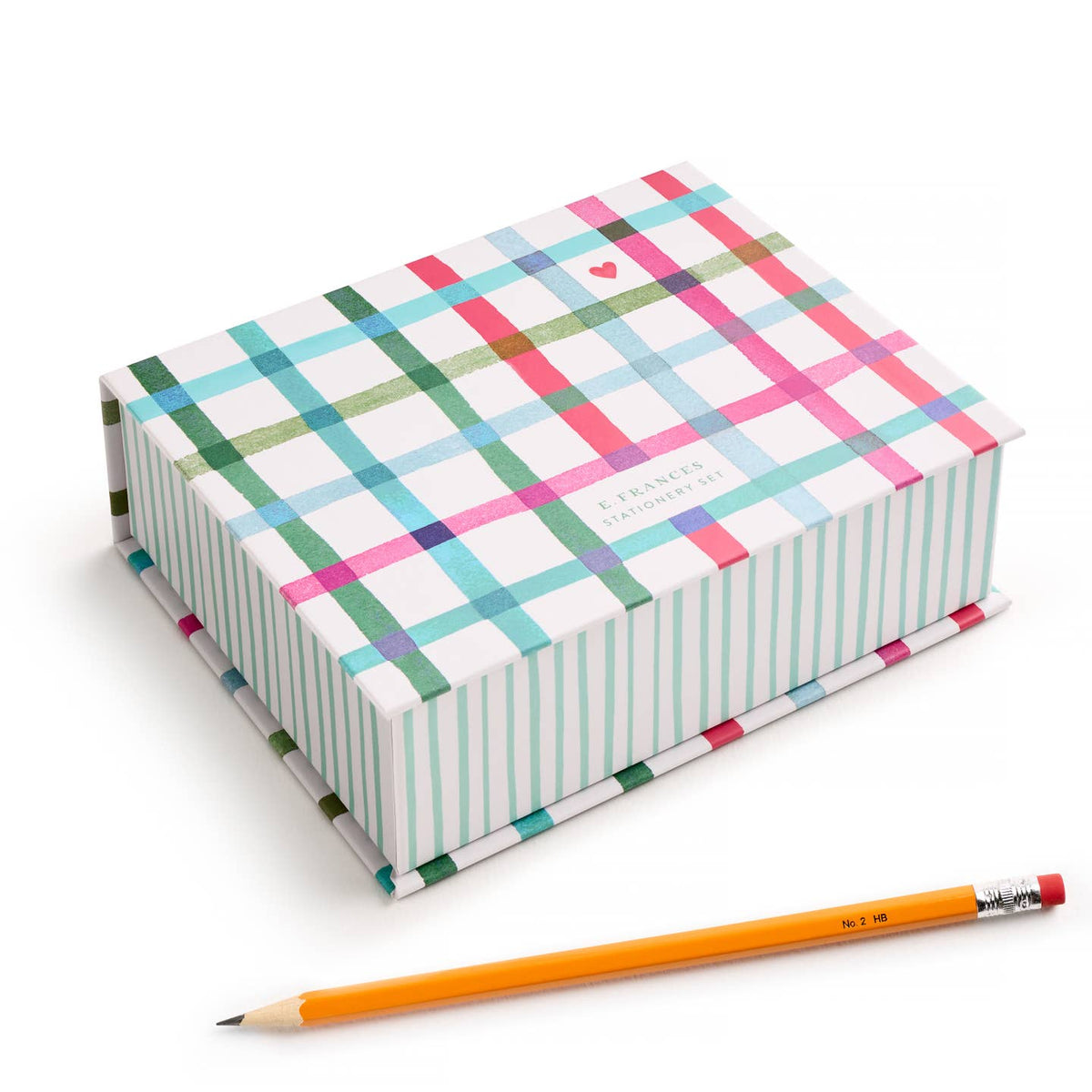 E. Frances Paper - Stationery Set - Happy Plaid