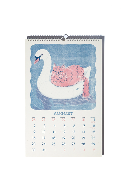 Bromstad Printing Co. Risograph Wall Calendar - Butterfly Days