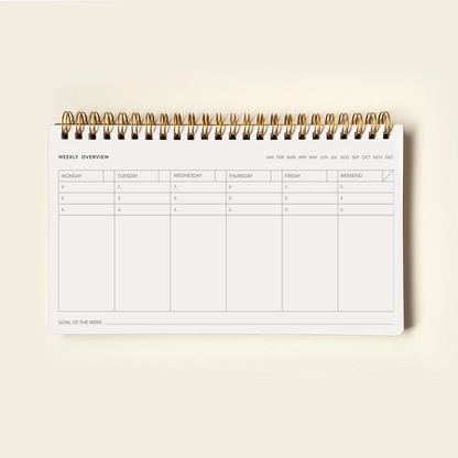 Botanica Paper Co. Undated Weekly Desk Planner