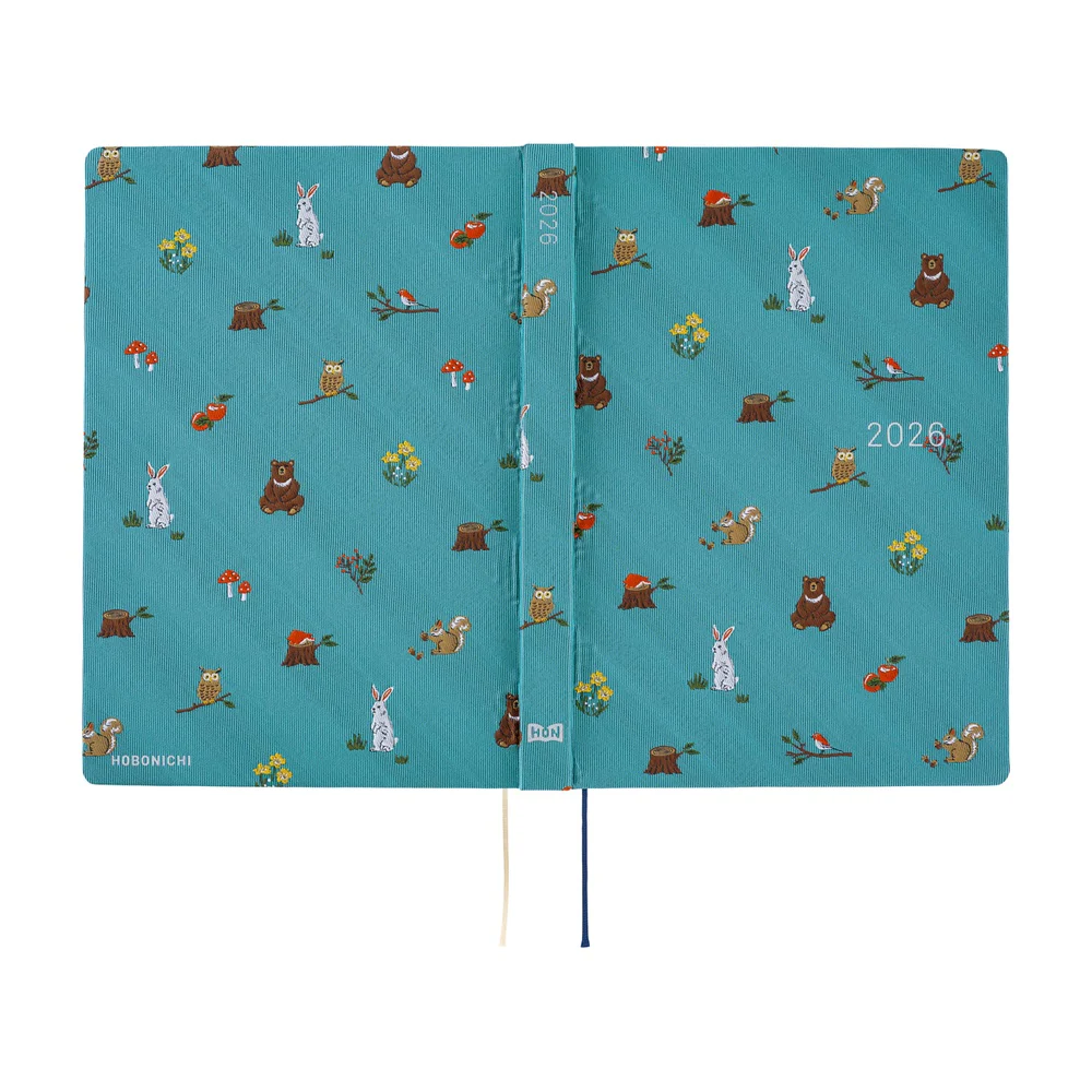 Hobonichi Techo HON 2026 - A5 Bow & Tie: In the Forest