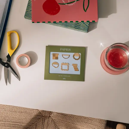 Papier - Curious Shapes Brass Index Tabs