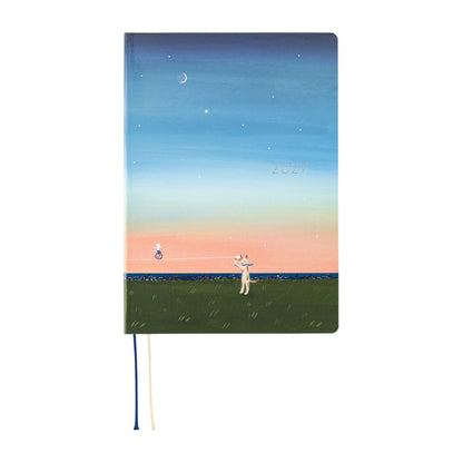 Hobonichi - Techo HON 2027 - A5 Hiroko Kubota: String Telephone Until the Moon is Full