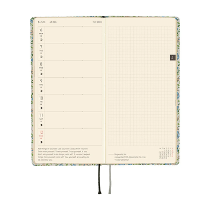 Hobonichi Techo 2026 Weeks - Liberty Fabrics: Sasha Kiora
