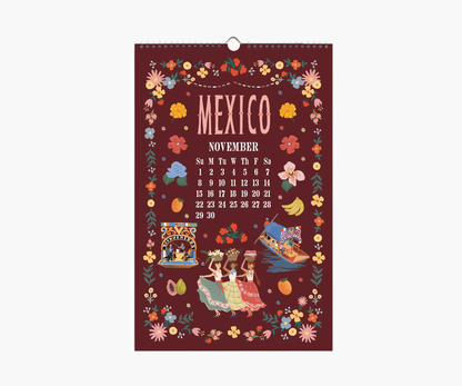 Rifle Paper Co. 2026 World Travel Wall Calendar