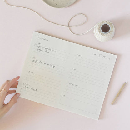 Ramona & Ruth Undated Weekly Desk Pad