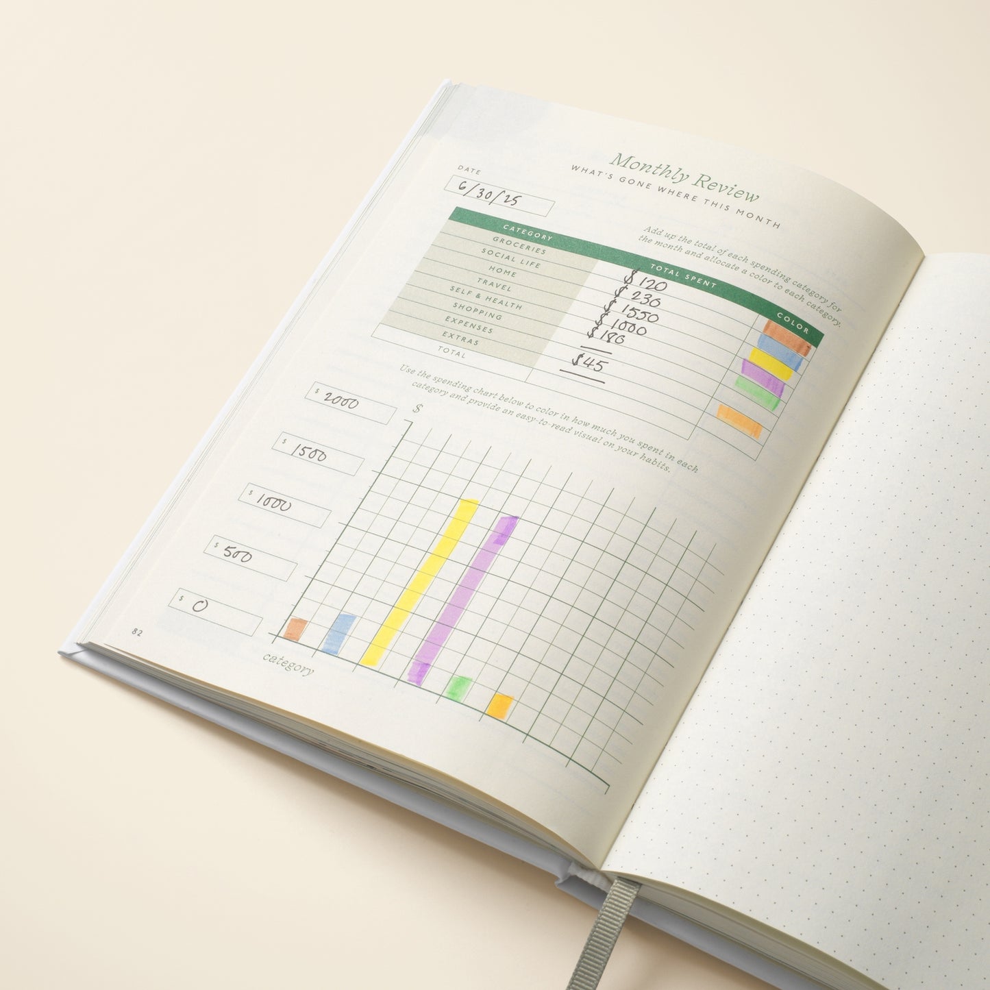 Papier Hardcover Guided Finance Planner
