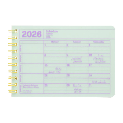 Mark's Inc. Notebook Calendar 2026 - B7 XS