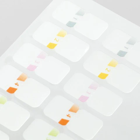 Midori - Chiratto Index Labels - Numbered