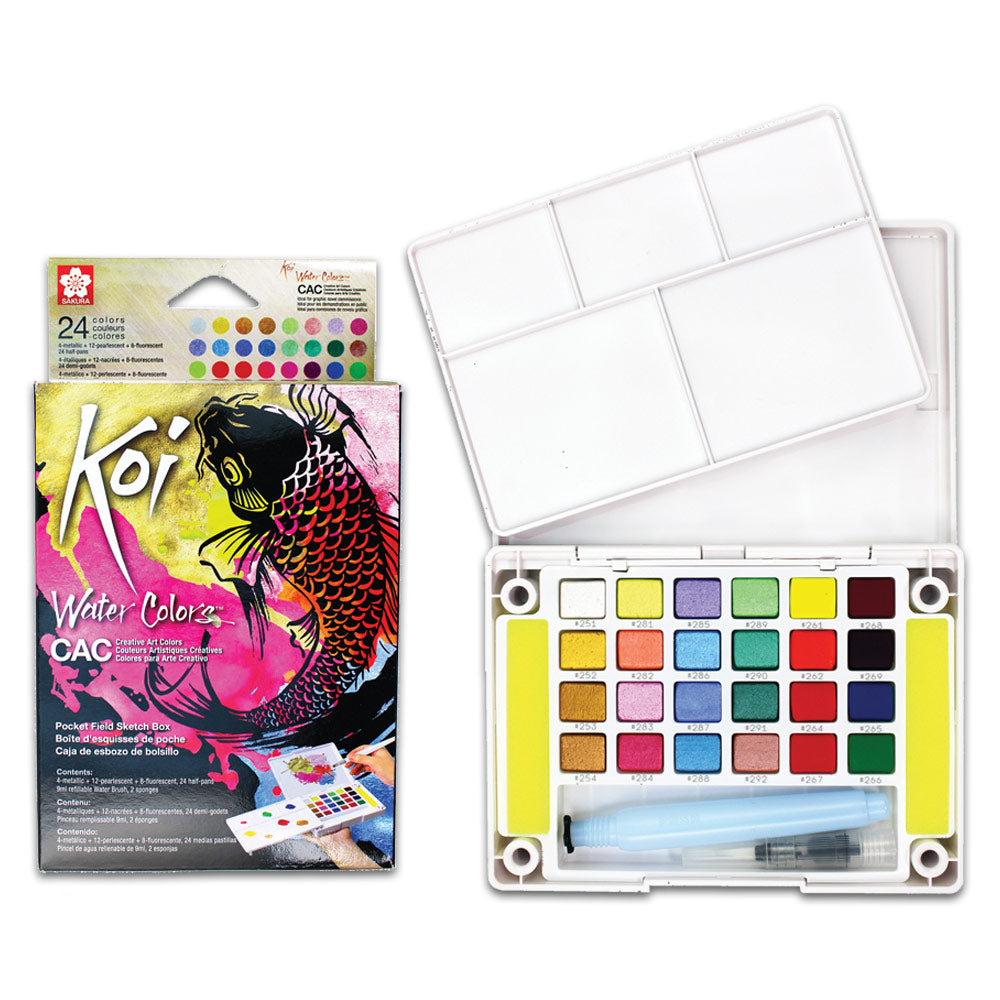 Sakura KOI Watercolors Pocket Field Sketch Box