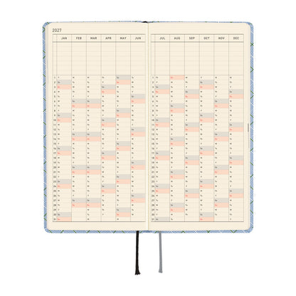 Hobonichi Techo 2026 Weeks - Shirt Fabric: Graph Plaid