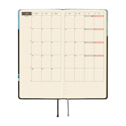 Hobonichi - Techo 2027 Weeks - Hiroko Kubota: Meteor Shower in the Light Blue Forest
