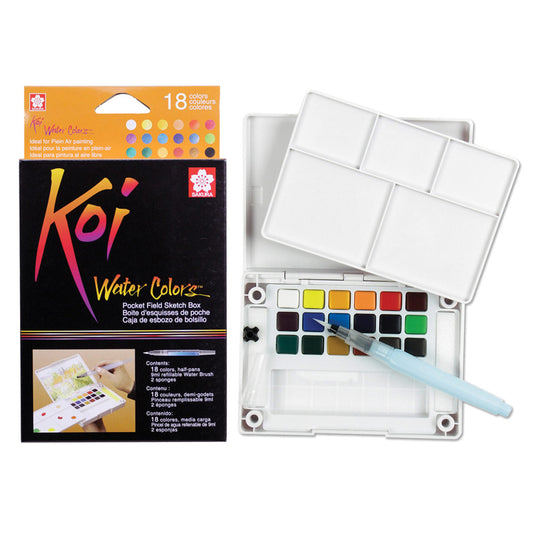 Sakura KOI Watercolors Pocket Field Sketch Box