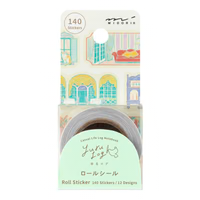 Midori - Yuru Log Sticker Roll - Window Views