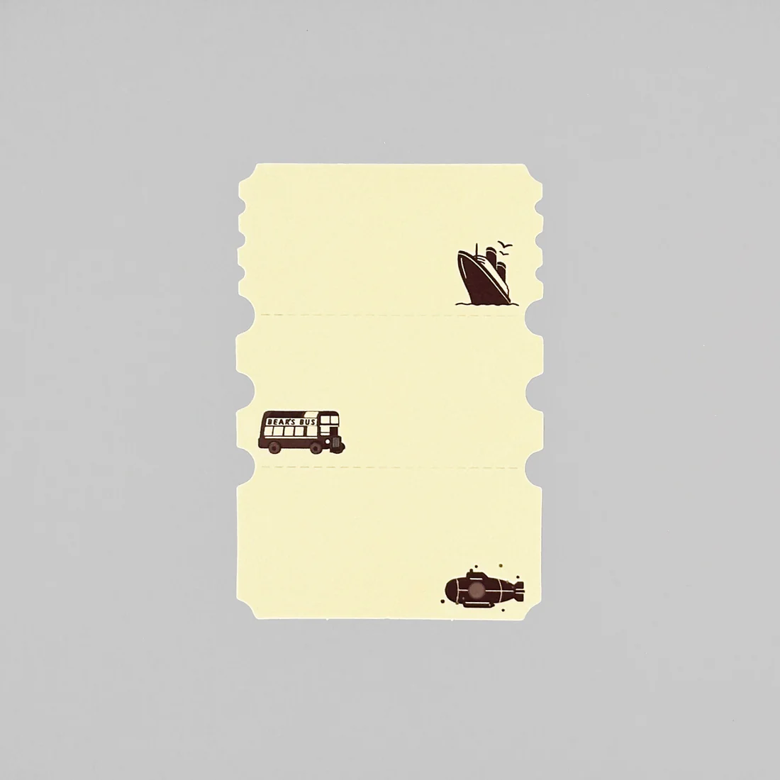 ROKKAKU x Ob1 Bear's Bus Line - Memo Paper