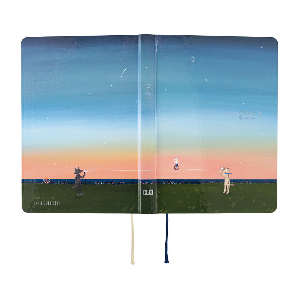 Hobonichi - Techo HON 2027 - A6 Hiroko Kubota: String Telephone Unit the Moon is Full