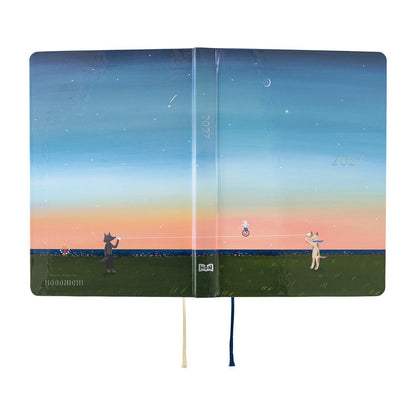 Hobonichi - Techo HON 2027 - A6 Hiroko Kubota: String Telephone Unit the Moon is Full