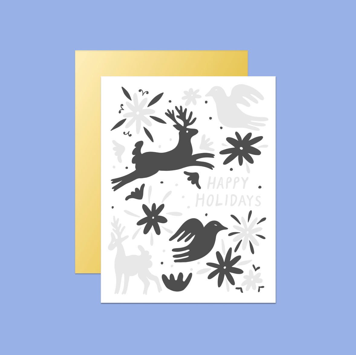 Happy Holidays Otomi Card