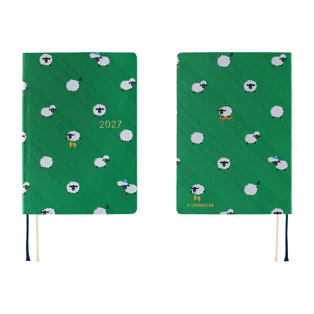 Hobonichi - Techo HON 2027 - A6 Bow & Tie: Sheep Sheep Sheep