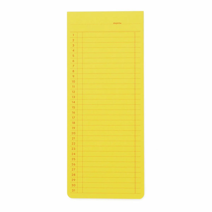 Penco  Monthly Sticky Memo Pad