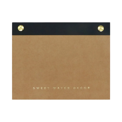 Sweet Water Decor - Small Gold Rivet Notepad